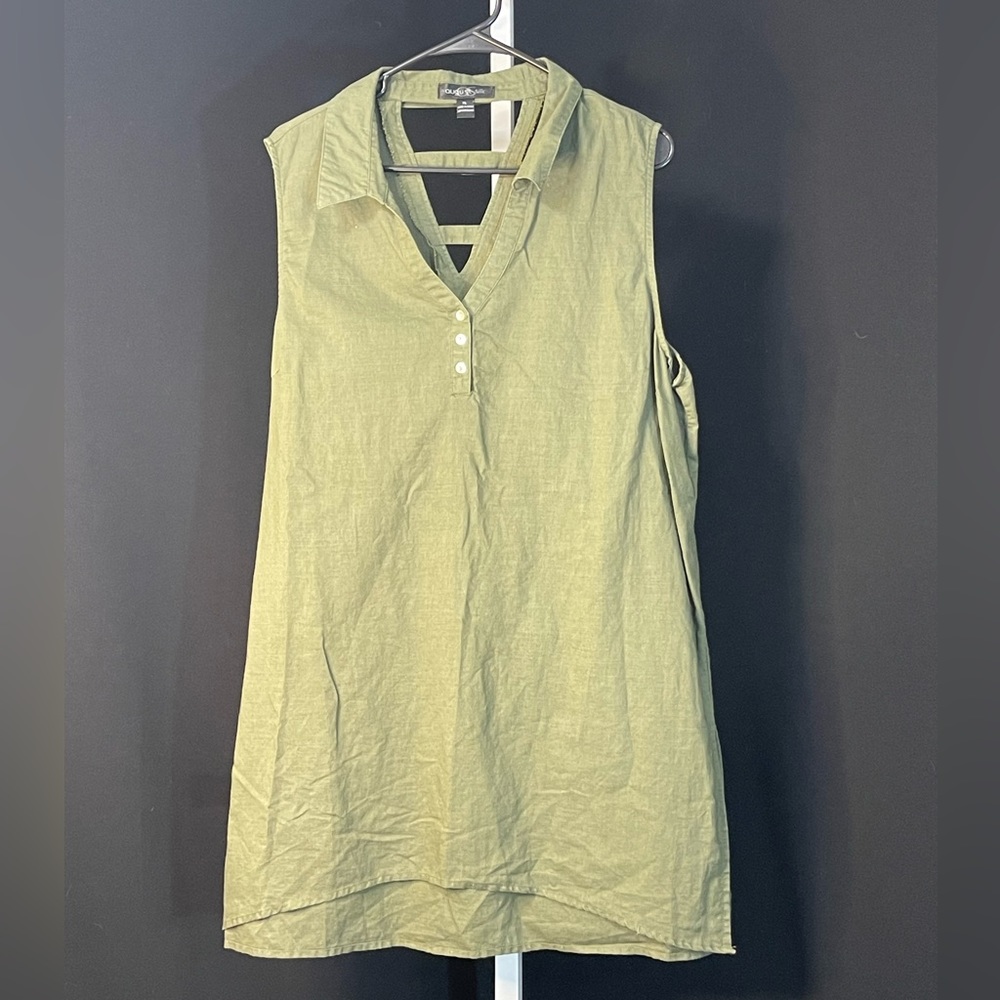 Eddie Bauer Women's Green Sleeveless Top